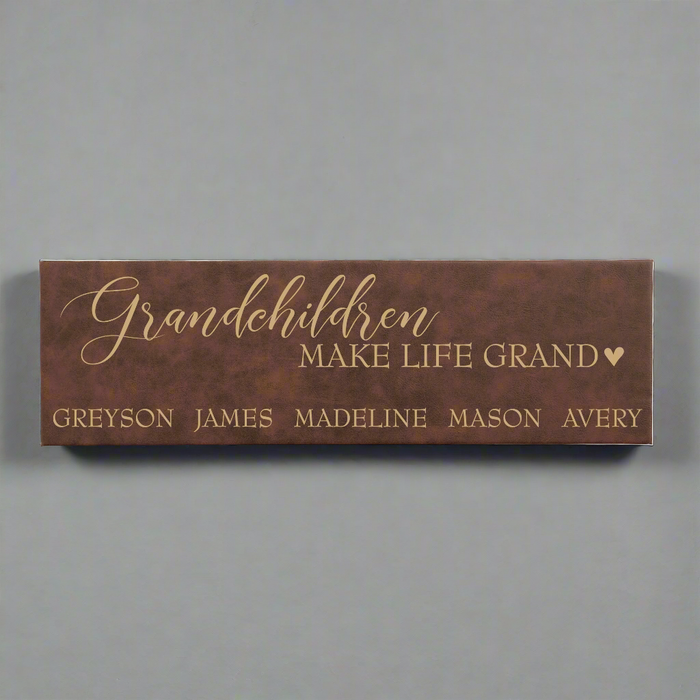 Personalized Grandchildren Wall Sign