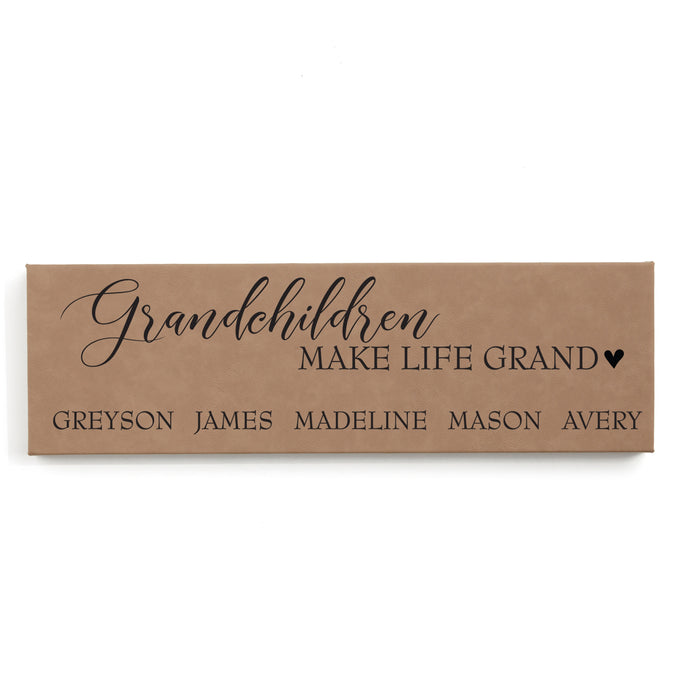 Personalized Grandchildren Wall Sign