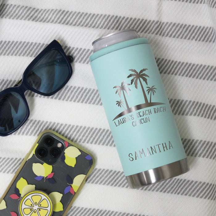 Personalized Beach Bachelorette Can Cooler