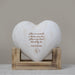 Personalized "Love Is A Miracle.." Wooden Heart Display Plaque