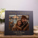 Personalized anniversary photo frame in black large 8x10