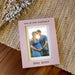pink love at first heartbeat pregnancy picture frame