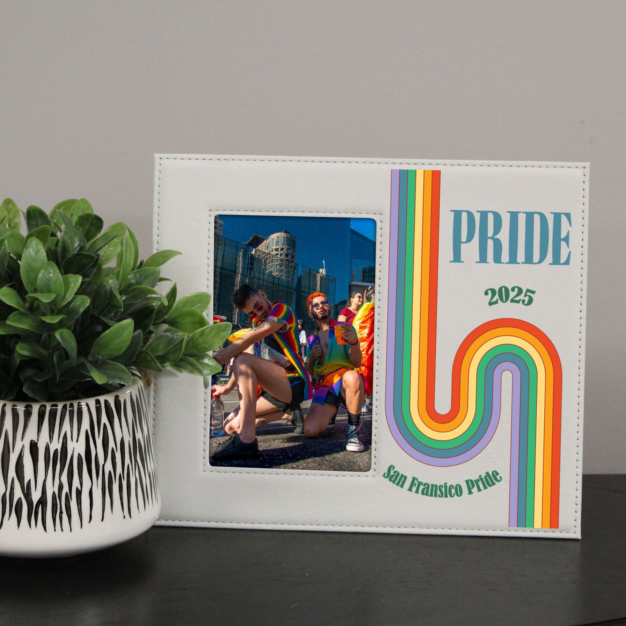 Personalized Retro LGBTQ+ Pride Parade Picture Frame — 28 Collective