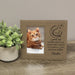 Personalized "A Good Cat"  Memorial Picture Frame in tan with black text