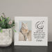 Personalized cat name "A Good Cat"  Memorial Picture Frame in white with black text