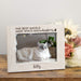 cat name engraved on picture frame for sympathy gift
