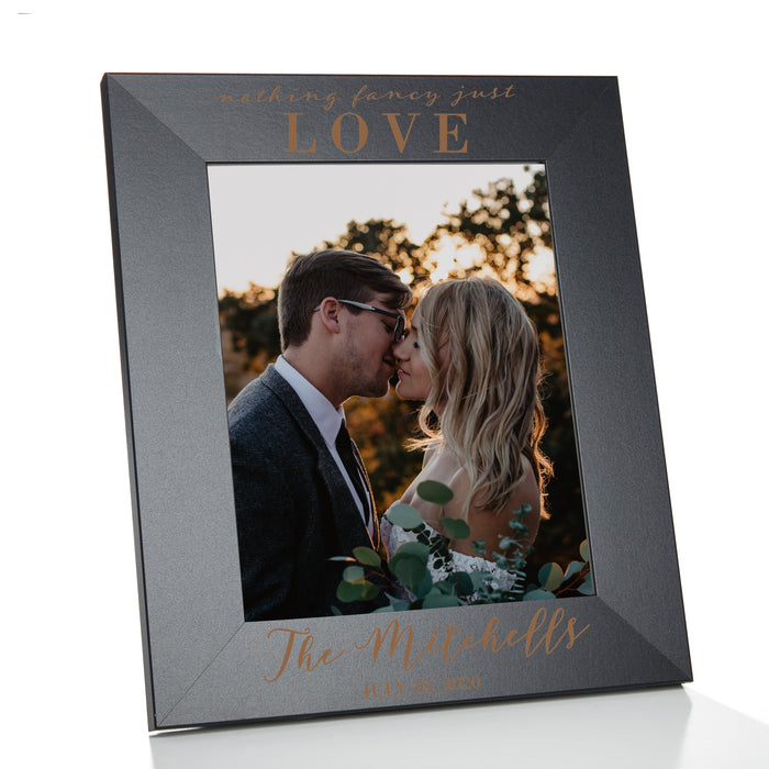 Personalized "Nothing Fancy Just Love" Wedding Picture Frame