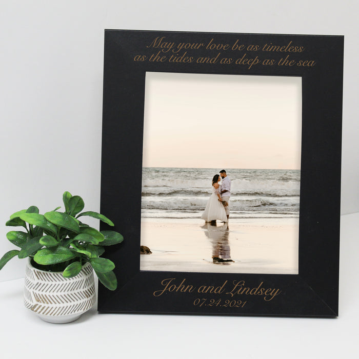 Personalized Beach Wedding 8x10 Picture Frame