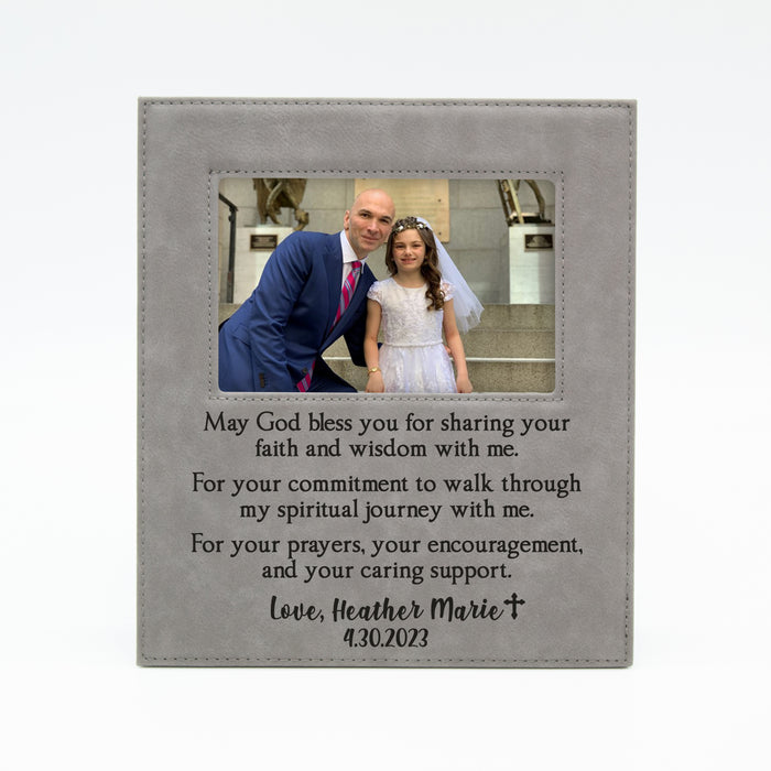 Personalized Confirmation Sponsor Picture Frame