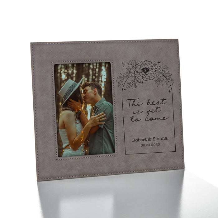 Personalized "The Best Is Yet To Come" Engagement Picture Frame