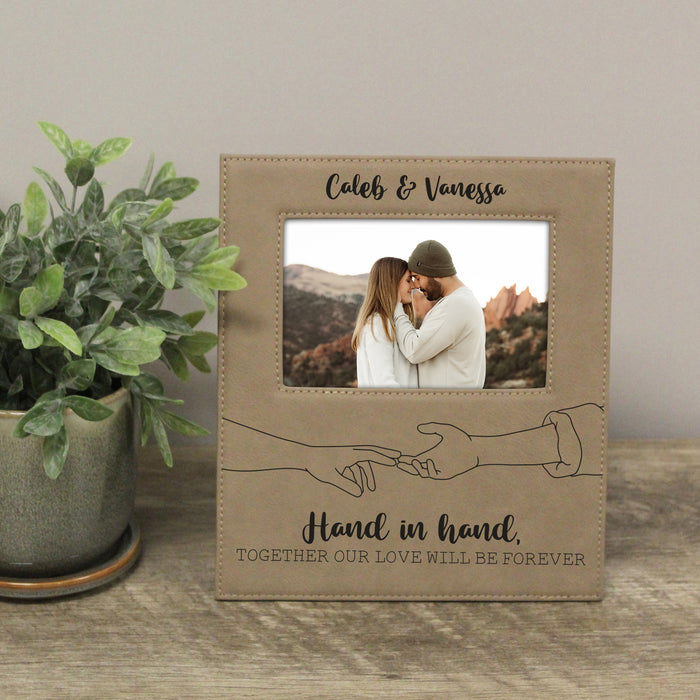 Personalized Hand In Hand Picture Frame for Couples