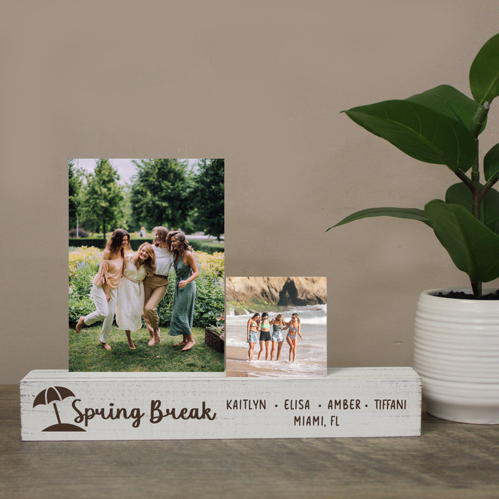 Personalized Spring Break Photo Display Bar