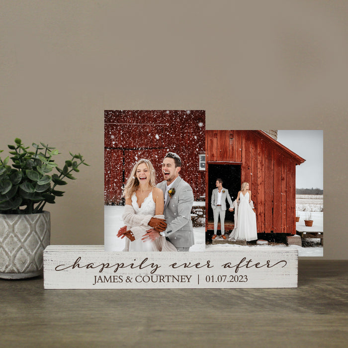 Personalized Happily Ever After Photo Bar