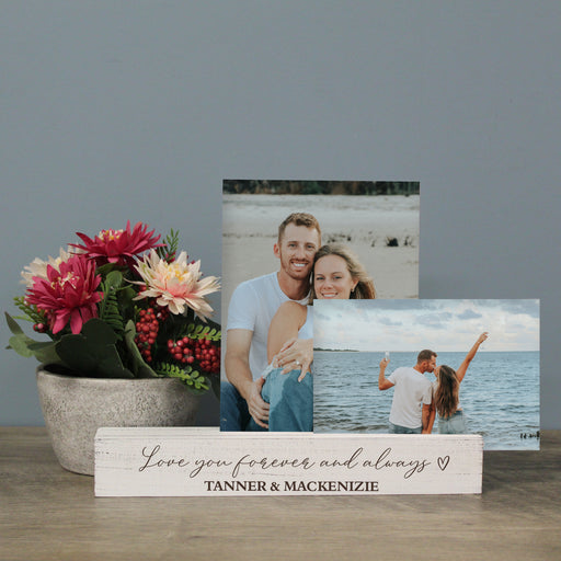 Personalized Love You Forever Photo Bar