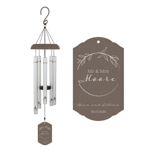 Personalized Mr & Mrs Wedding Wind Chime