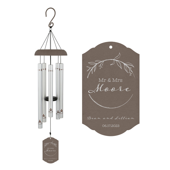 Personalized Mr & Mrs Wedding Wind Chime