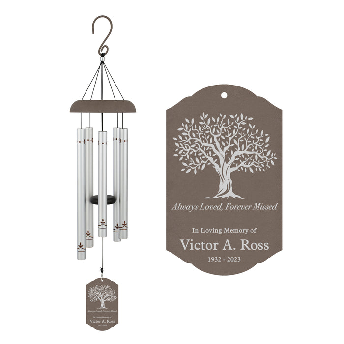 Personalized Tree of Life Memorial Wind Chime