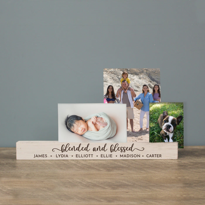 Personalized Blended & Blessed Photo Bar