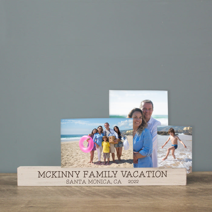 Personalized Family Vacation Photo Bar