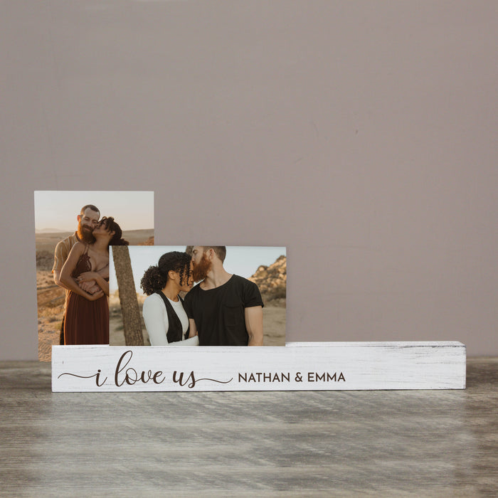 Personalized "I Love Us" Photo Bar