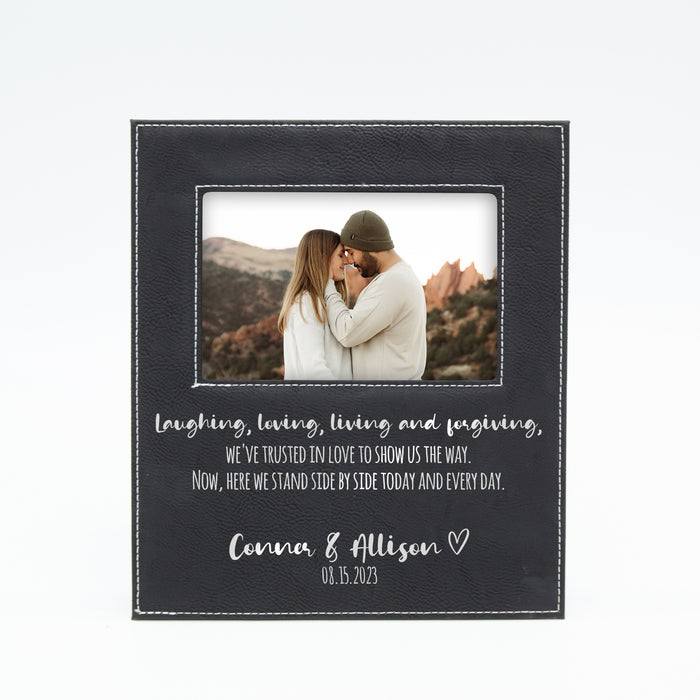 Personalized Side By Side Picture Frame for Couples