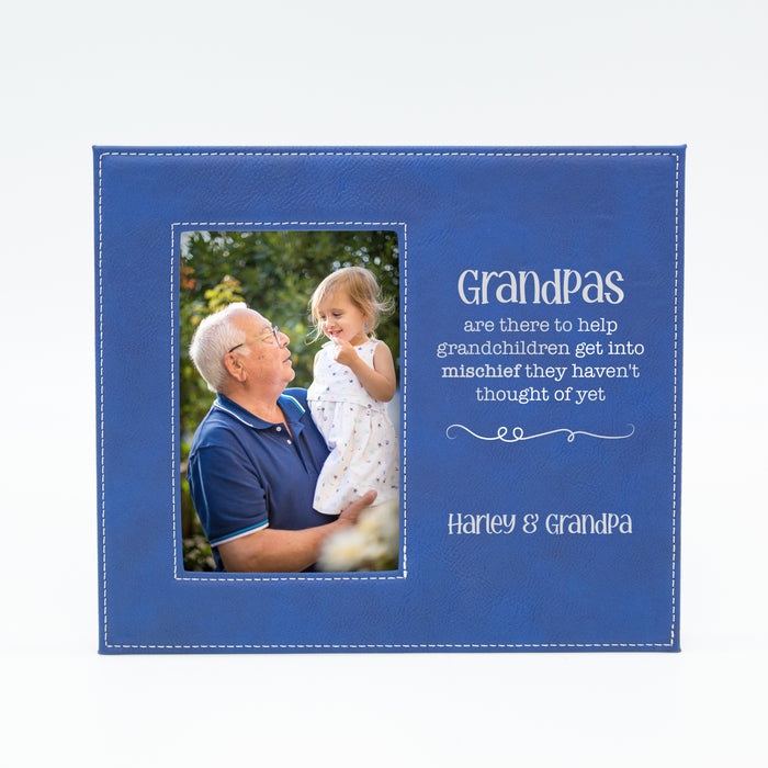 Personalized Grandpa Cause Mischief Picture Frame
