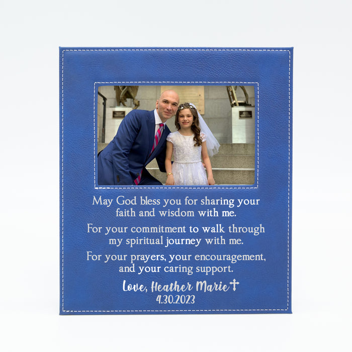 Personalized Confirmation Sponsor Picture Frame