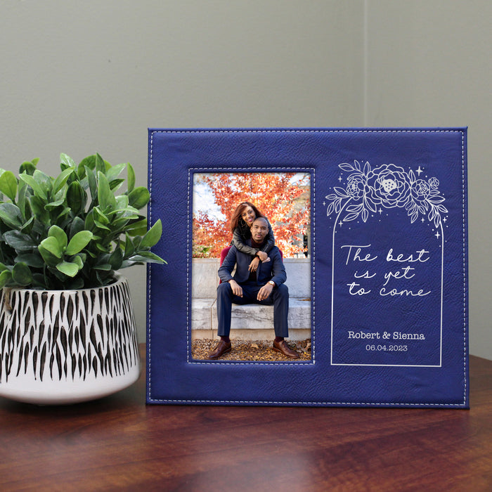 Personalized "The Best Is Yet To Come" Engagement Picture Frame