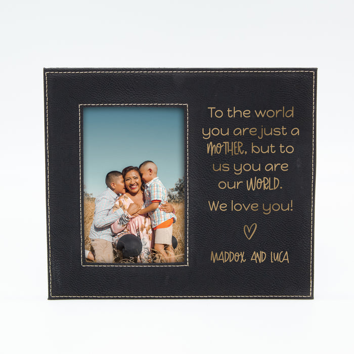 Personalized Mom Is Our World Frame