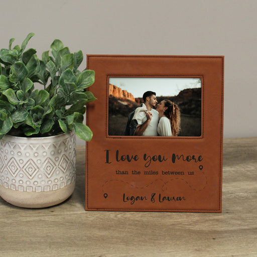 long distance couple picture frame