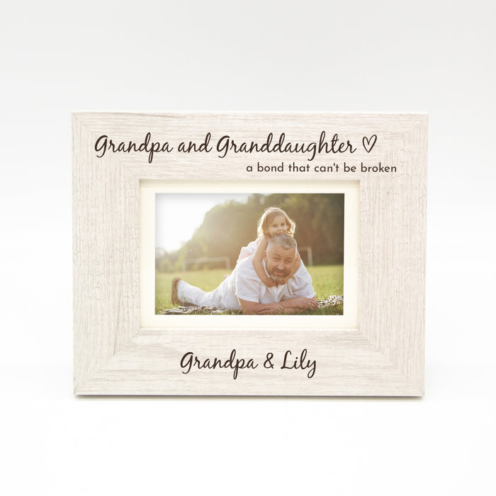 Personalized Grandpa & Granddaughter Bond Picture Frame