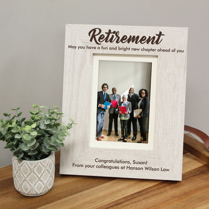 Personalized Retirement Is A New Chapter Picture Frame