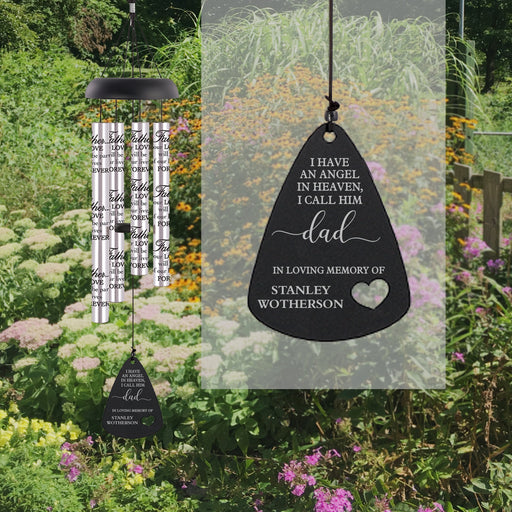 Loss of Dad Wind Chime Personalized