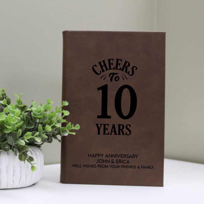 Personalized Anniversary Guest Signature Book