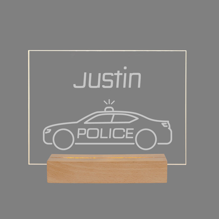 Personalized Police Car LED Light