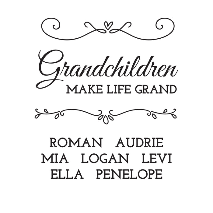 Personalized "Grandchildren Make Life Grand" Bird Feeder