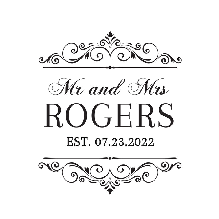 Personalized "Mr & Mrs" Wedding Bird Feeder
