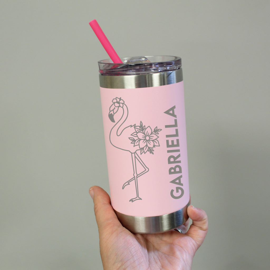 Flamingo Silly Straw Tumbler - Party Time, Inc.