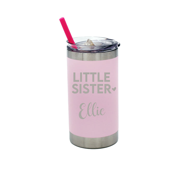 Personalized little sister tumbler cup