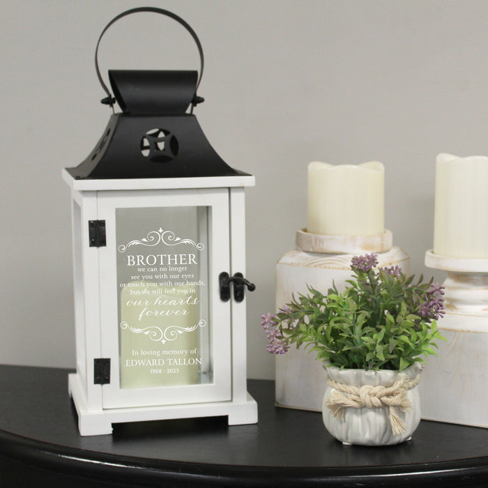 Personalized Brother Memorial Lantern