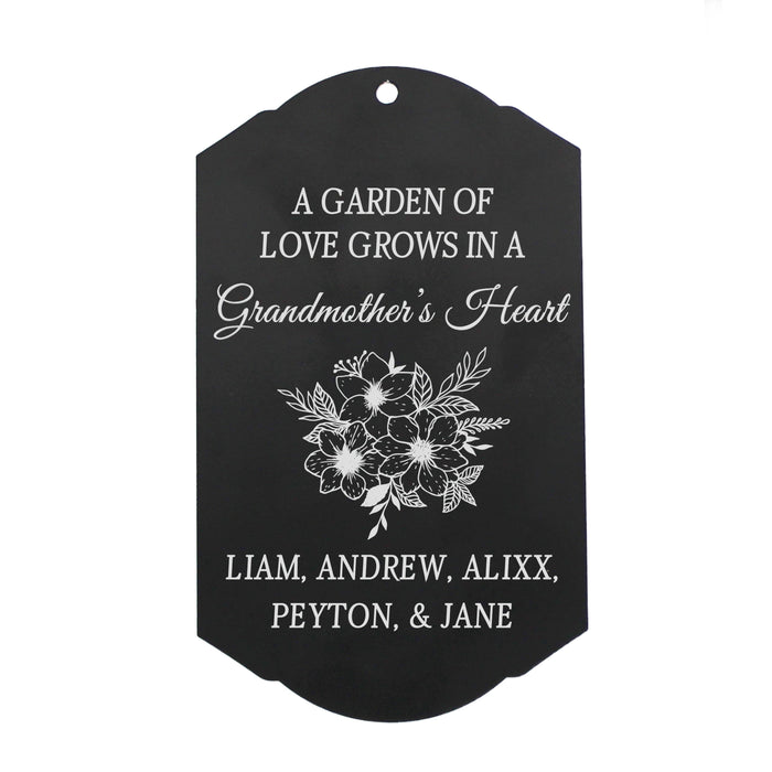 Personalized Grandma's Love Grows Garden Stake