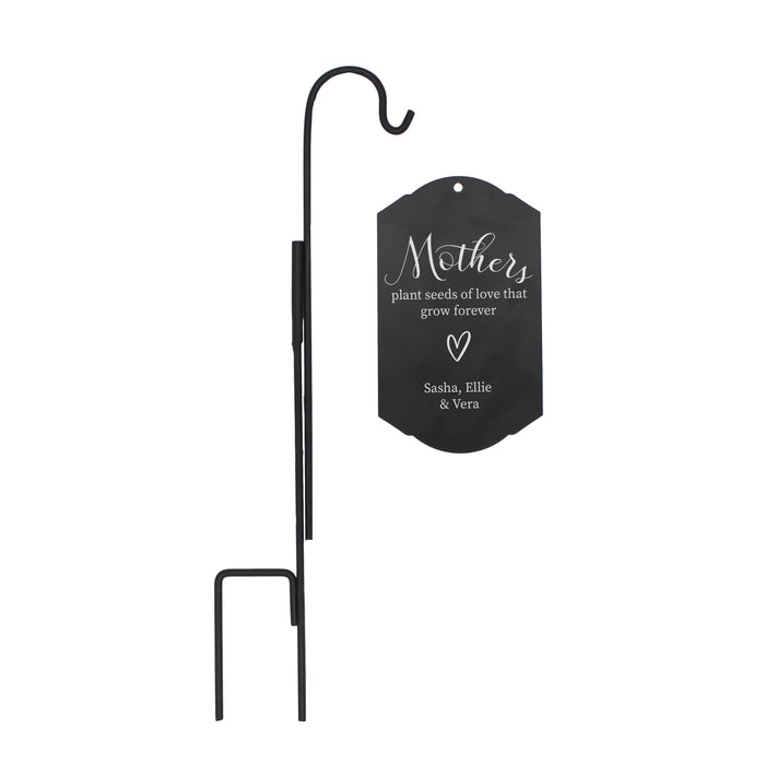 Personalized "Mothers Plant Seeds of Love" Garden Stake