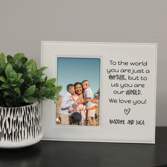 Personalized Mom Is Our World Frame