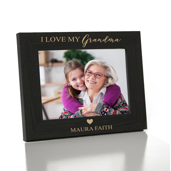 Personalized "I Love My Grandma" Picture Frame