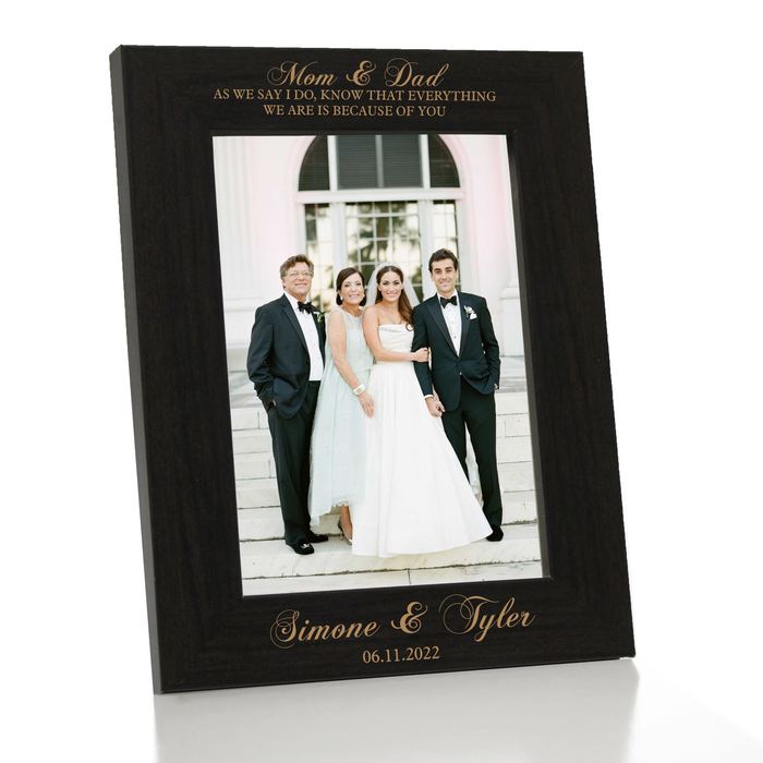 Personalized Parents Wedding Picture Frame