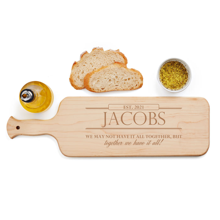 Personalized "Together We Have it All" Cutting Board