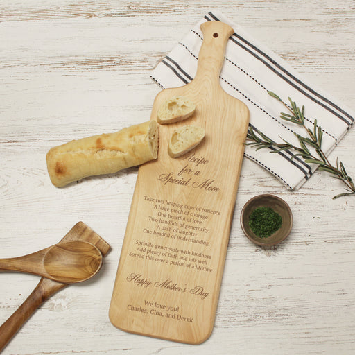 Personalized Recipe For a Special Mom Cutting Board — 28 Collective