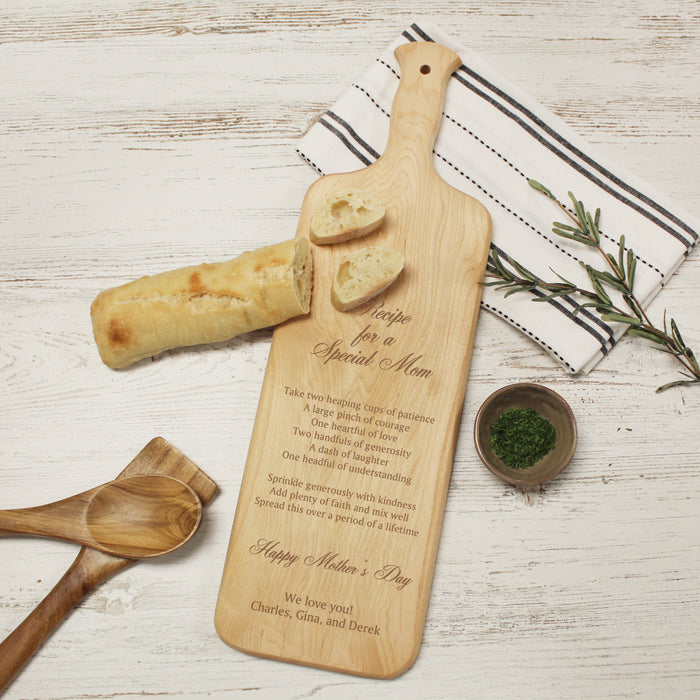 Personalized Recipe For a Special Mom Cutting Board