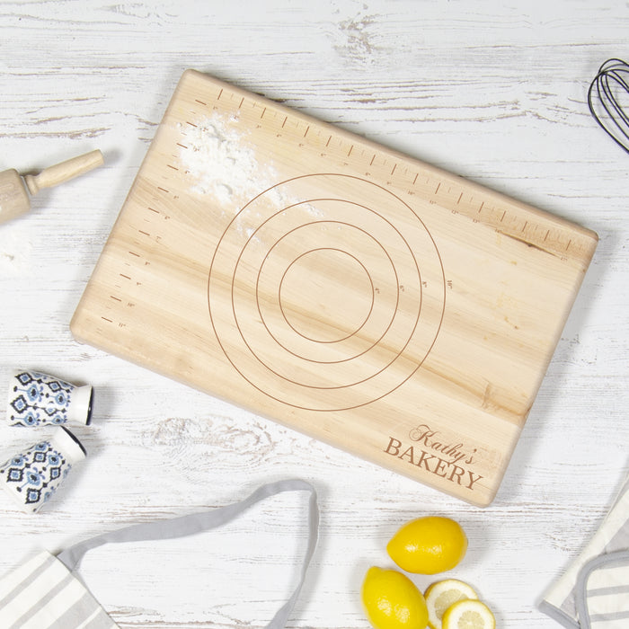 Personalized Pastry Board Cutting Board in Maple