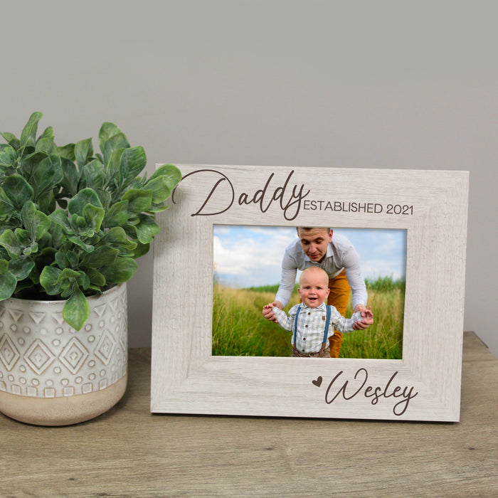 Personalized Daddy Est Picture Frame